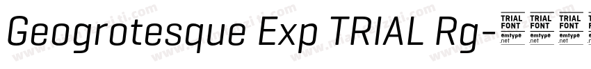 Geogrotesque Exp TRIAL Rg字体转换